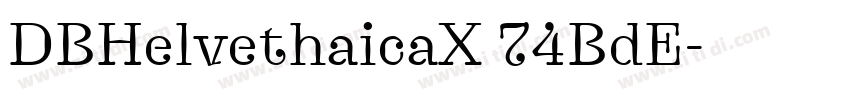 DBHelvethaicaX 74BdE字体转换